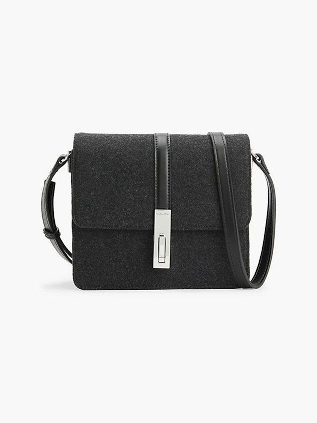 Calvin Klein USA Recycled Felt Crossbody Womens Bag Black 2305467-TX